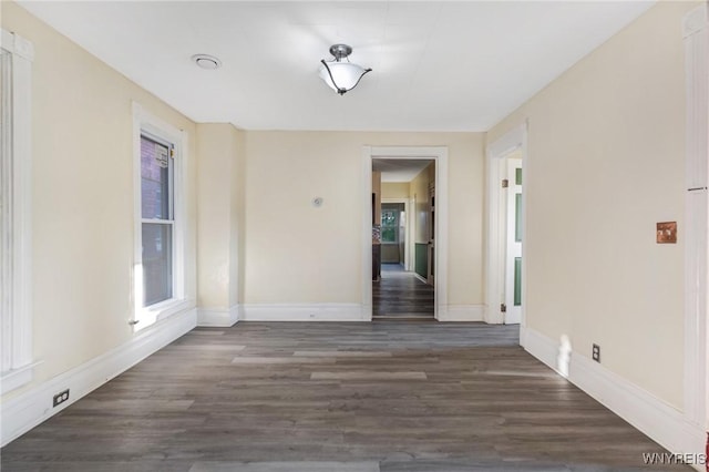 1329 Clinton St, Buffalo, NY 14206 - unfurnished dining area with wood finished floors and baseboards