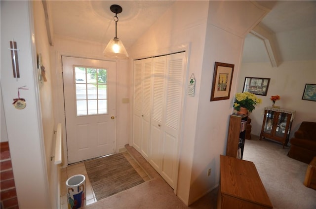 162 Miramar Rd, Gates, NY 14624 - carpeted entryway with lofted ceiling
