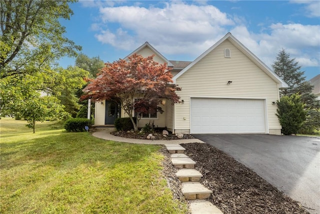 203 Upland Run, Horseheads, NY 14845 - view of front of home featuring driveway, a front lawn, and a garage
