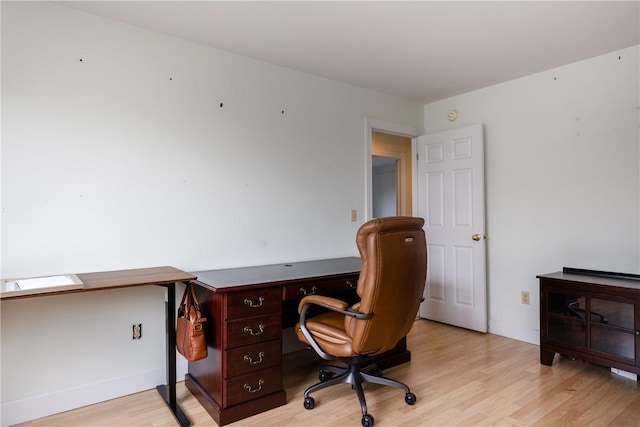 203 Upland Run, Horseheads, NY 14845 - home office featuring light wood-style flooring and baseboards