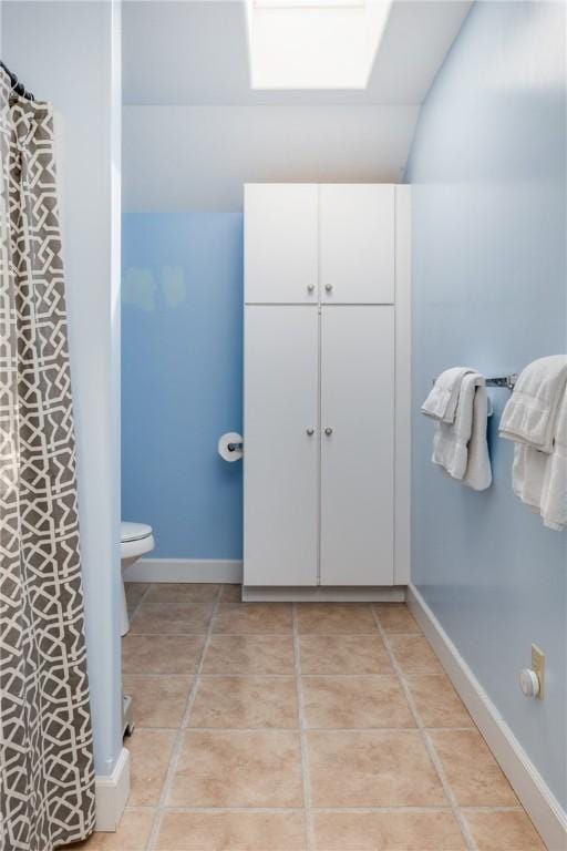 203 Upland Run, Horseheads, NY 14845 - full bathroom with tile patterned flooring and vaulted ceiling