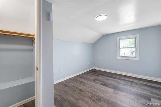 40 Decker St, Buffalo, NY 14215 - additional living space featuring vaulted ceiling and wood finished floors