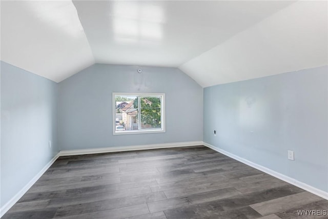 40 Decker St, Buffalo, NY 14215 - additional living space with wood finished floors and vaulted ceiling