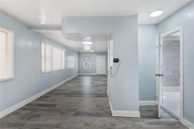 40 Decker St, Buffalo, NY 14215 - corridor with healthy amount of natural light and wood finished floors