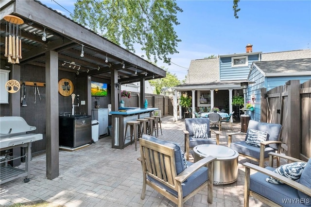715 Brighton Rd, Tonawanda, NY 14150 - view of patio featuring area for grilling and outdoor lounge area