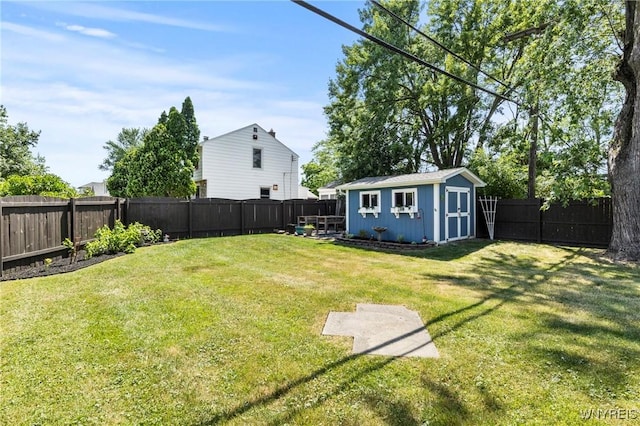 715 Brighton Rd, Tonawanda, NY 14150 - fenced backyard featuring a storage shed