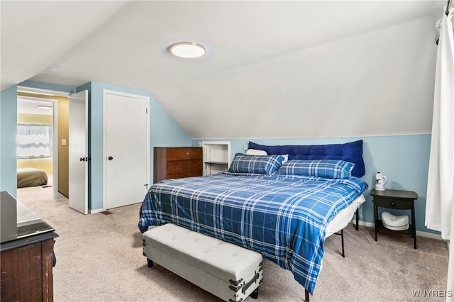 715 Brighton Rd, Tonawanda, NY 14150 - bedroom with carpet floors and lofted ceiling
