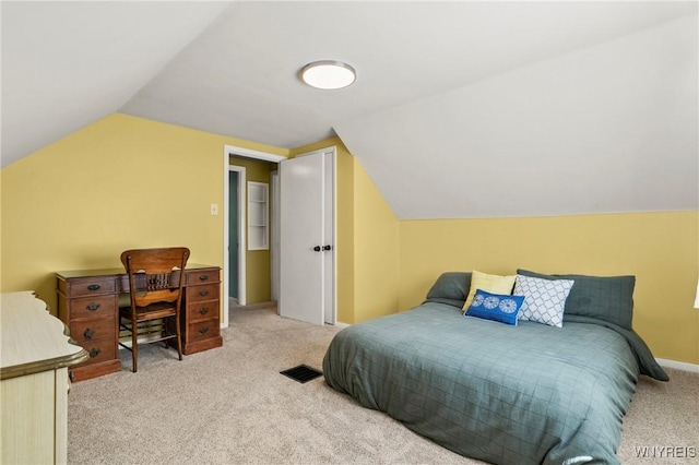 715 Brighton Rd, Tonawanda, NY 14150 - bedroom featuring carpet and vaulted ceiling