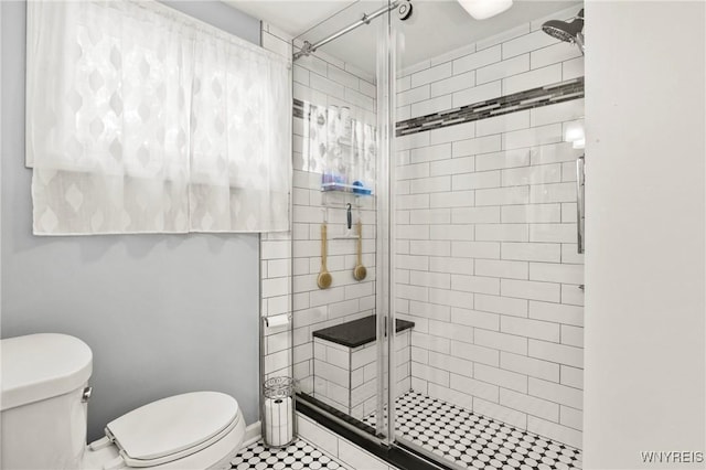715 Brighton Rd, Tonawanda, NY 14150 - full bathroom featuring a stall shower and tile patterned flooring