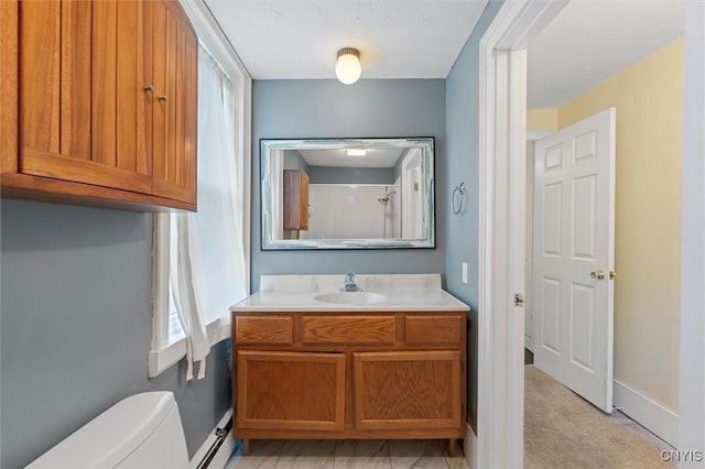 16 Onondaga St, Skaneateles, NY 13152 - bathroom with vanity and baseboard heating