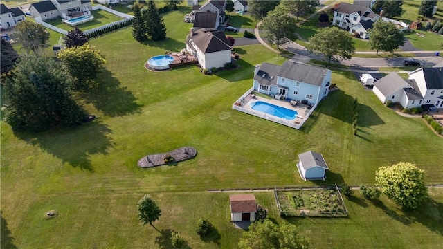 35 Silkwood Cir, Gates, NY 14559 - aerial view of residential area with a pool