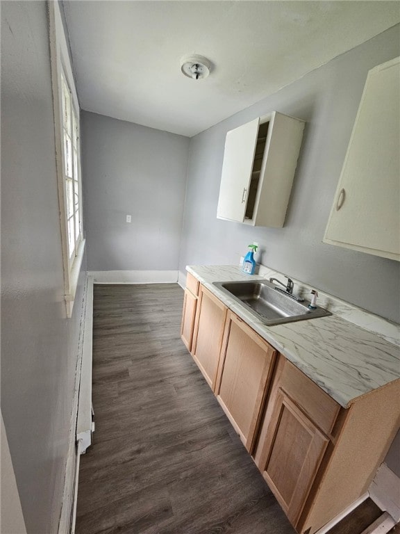 182 Parsells Ave, Rochester, NY 14609 - kitchen featuring dark wood-style floors and light countertops