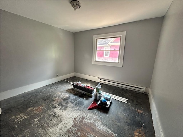 182 Parsells Ave, Rochester, NY 14609 - empty room featuring baseboards and a baseboard radiator