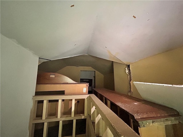 182 Parsells Ave, Rochester, NY 14609 - staircase featuring vaulted ceiling
