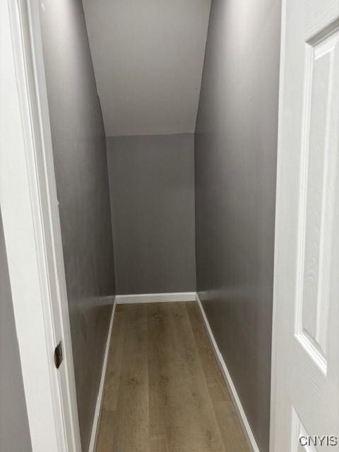 196 Berger Ave, Syracuse, NY 13205 - interior space featuring wood finished floors and vaulted ceiling
