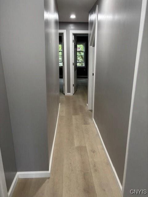 196 Berger Ave, Syracuse, NY 13205 - hall featuring light wood-style flooring and baseboards