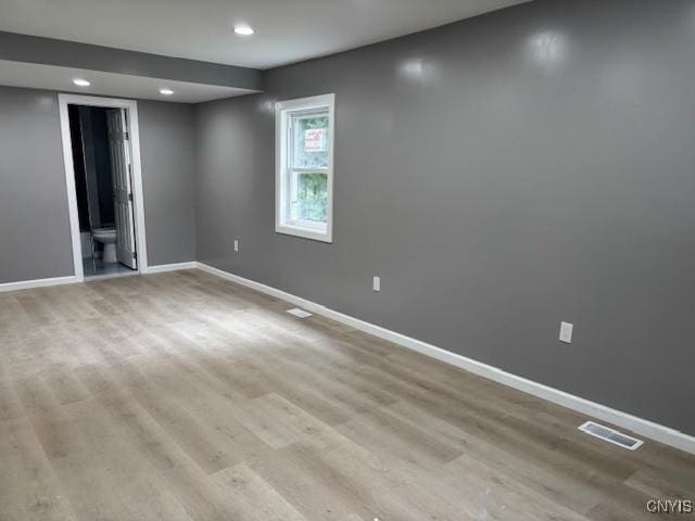 196 Berger Ave, Syracuse, NY 13205 - empty room with light wood-type flooring and recessed lighting