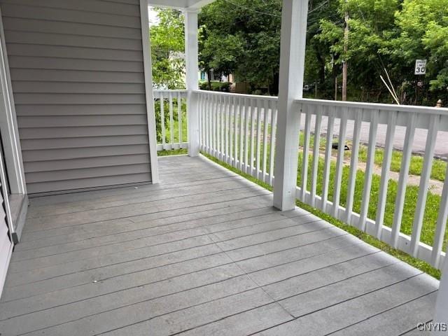 196 Berger Ave, Syracuse, NY 13205 - view of wooden porch