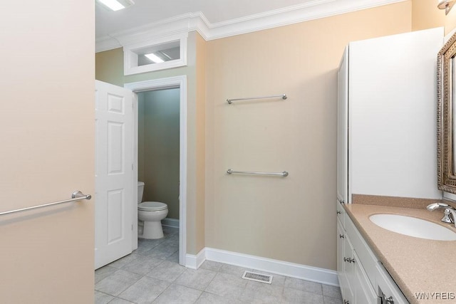 171 Harbridge Mnr, Amherst, NY 14221 - bathroom featuring ornamental molding, vanity, and tile patterned flooring