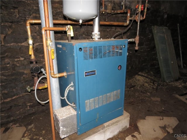 164 Kanzog Rd, German Flatts, NY 13407 - utility room featuring a heating unit