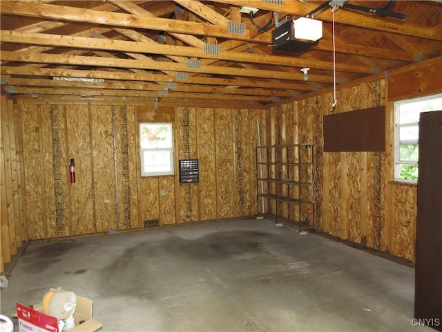 164 Kanzog Rd, German Flatts, NY 13407 - miscellaneous room with plenty of natural light, concrete flooring, and a garage