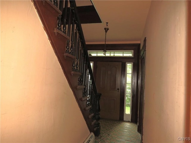 164 Kanzog Rd, German Flatts, NY 13407 - foyer entrance with stairs