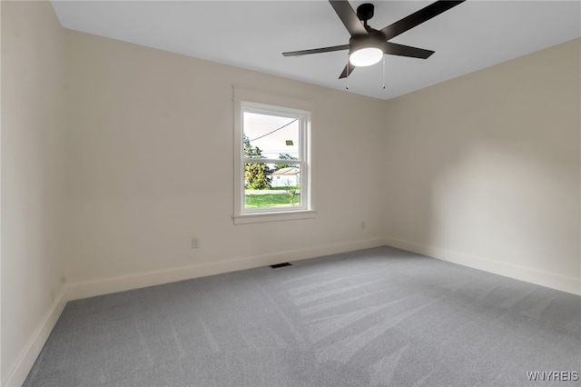 4221 Upper Mountain Rd, Cambria, NY 14132 - carpeted empty room featuring baseboards and ceiling fan