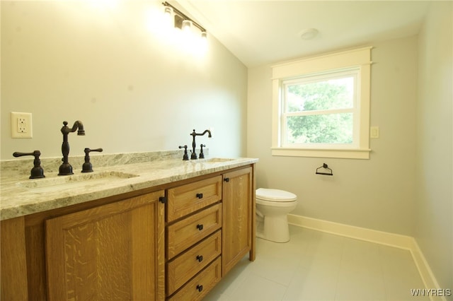 4221 Upper Mountain Rd, Cambria, NY 14132 - bathroom featuring toilet and double vanity
