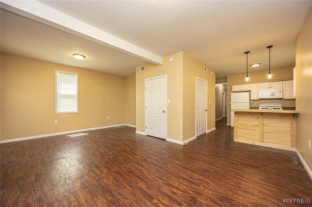 54 Tuxedo Pl, Buffalo, NY 14207 - unfurnished living room with dark wood finished floors and baseboards