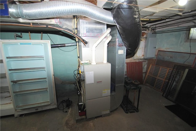 11 Elmwood Ave, Hornellsville, NY 14843 - utilities with electric panel and heating unit