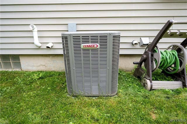 150 Collins Ave, West Seneca, NY 14224 - exterior view of a central AC unit