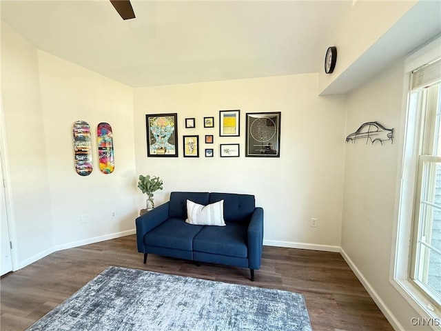 2301 Greymoor Way, Lysander, NY 13027 - sitting room featuring wood finished floors, plenty of natural light, and ceiling fan