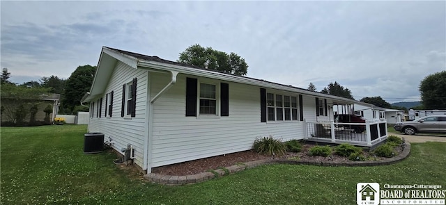 1710 Haskell Pkwy, Portville, NY 14760 - view of side of property with a yard and covered porch