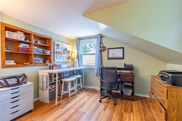 529 Fetzner Rd, Greece, NY 14626 - office with wood finished floors and vaulted ceiling