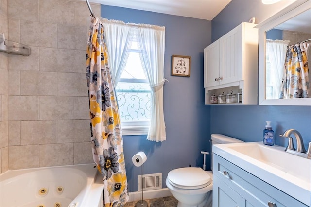 529 Fetzner Rd, Greece, NY 14626 - full bath with vanity and a combined bath / shower with jetted tub