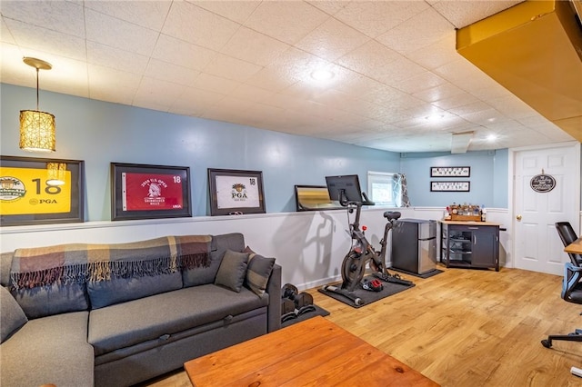 529 Fetzner Rd, Greece, NY 14626 - living area with wood finished floors and bar area