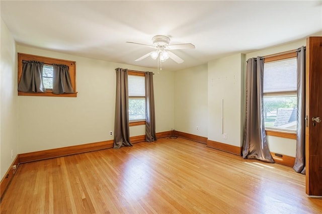 1043 Genesee Park Blvd, Rochester, NY 14619 - unfurnished room with ceiling fan and light wood-style flooring