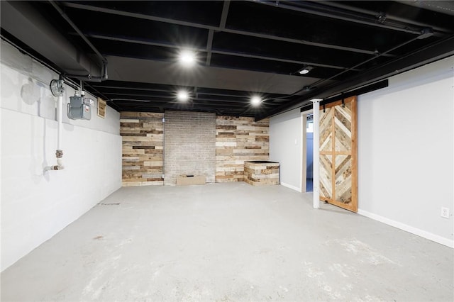 1043 Genesee Park Blvd, Rochester, NY 14619 - finished basement with gas meter