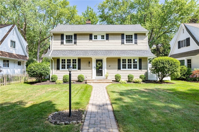36 Dover Park, Brighton, NY 14610 - view of front facade featuring a chimney and roof with shingles