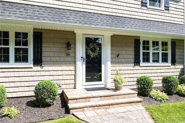 36 Dover Park, Brighton, NY 14610 - entrance to property with roof with shingles and a porch