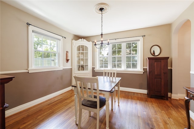 36 Dover Park, Brighton, NY 14610 - dining area with arched walkways and light wood finished floors