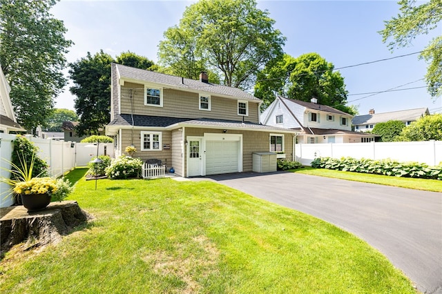 36 Dover Park, Brighton, NY 14610 - view of front of house featuring driveway, a chimney, and an attached garage