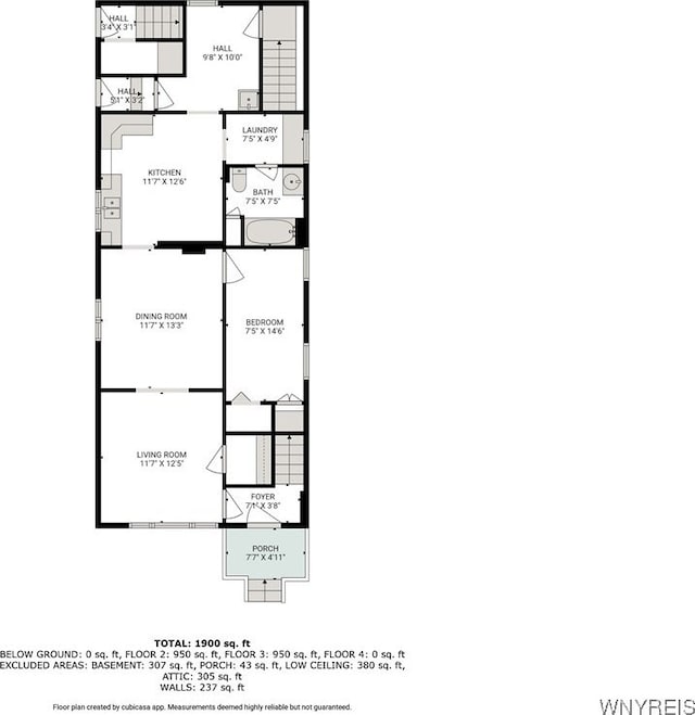 386 Davey St, Buffalo, NY 14206 - view of home floor plan