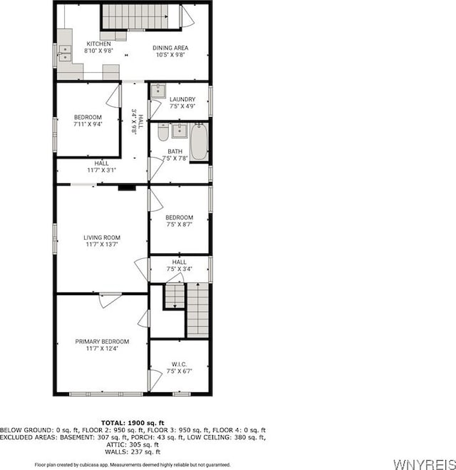 386 Davey St, Buffalo, NY 14206 - view of floor plan / room layout