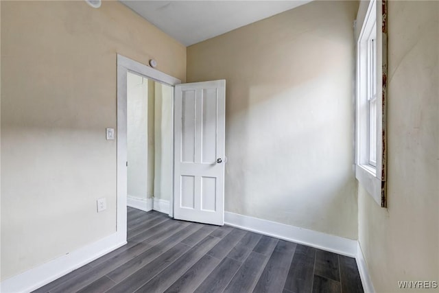 386 Davey St, Buffalo, NY 14206 - spare room featuring dark wood finished floors and baseboards