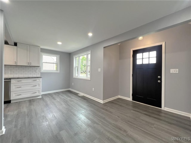 155 Barnsdale Ave, West Seneca, NY 14224 - foyer entrance featuring dark wood-style flooring and recessed lighting