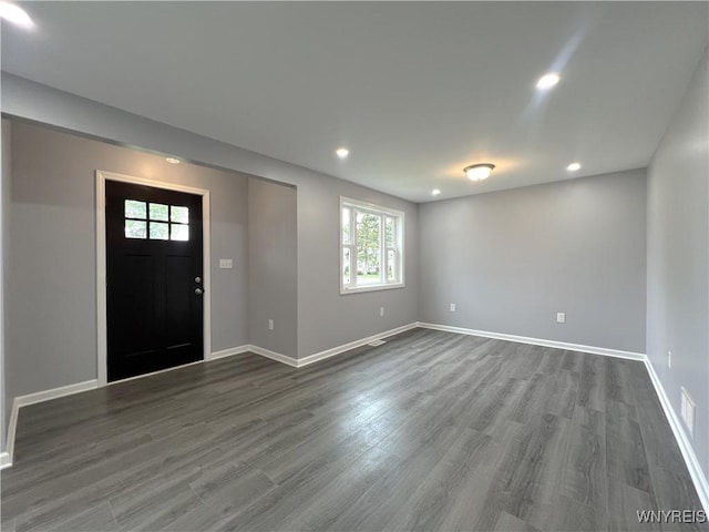 155 Barnsdale Ave, West Seneca, NY 14224 - entryway with dark wood-style flooring and recessed lighting
