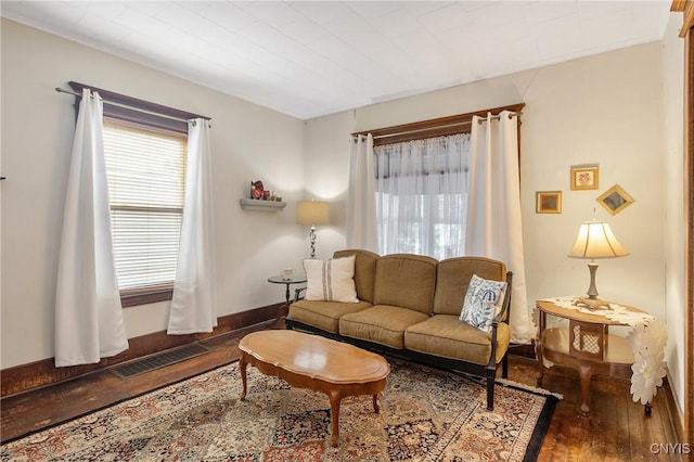 315 Boyden St, Syracuse, NY 13203 - living room with hardwood / wood-style flooring and baseboards