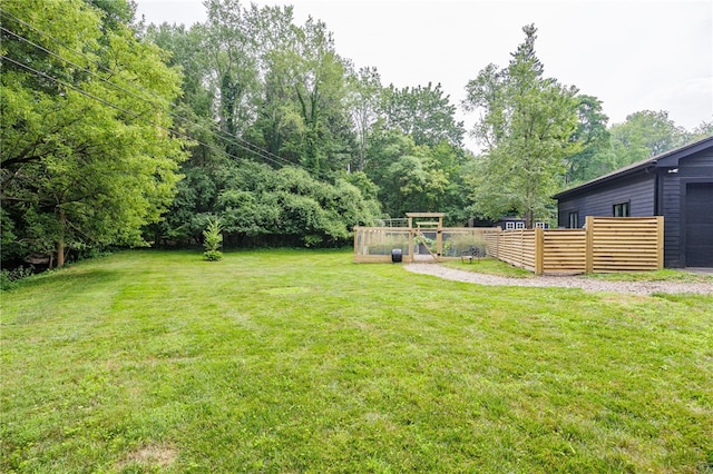 3399 Elmwood Ave, Brighton, NY 14610 - view of yard featuring a garage