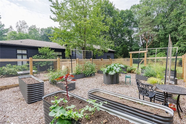 3399 Elmwood Ave, Brighton, NY 14610 - view of patio with a garden and view of scattered trees